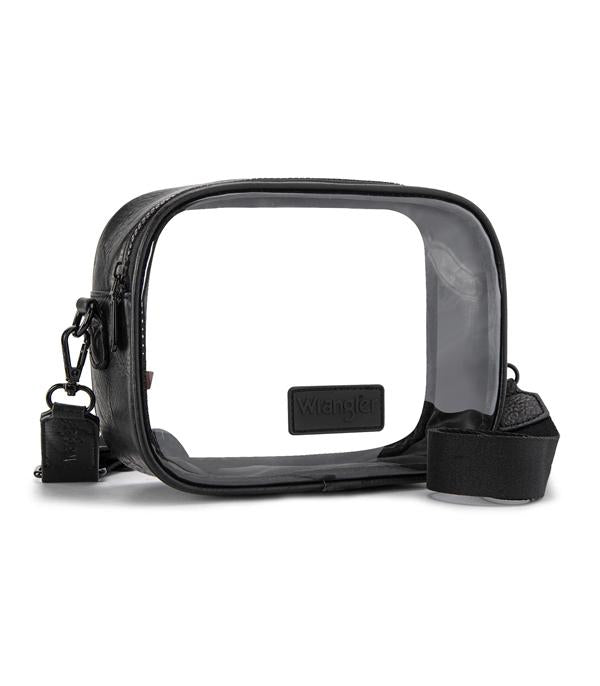 Wrangler Clear Crossbody Stadium Bag (Black) - Sold