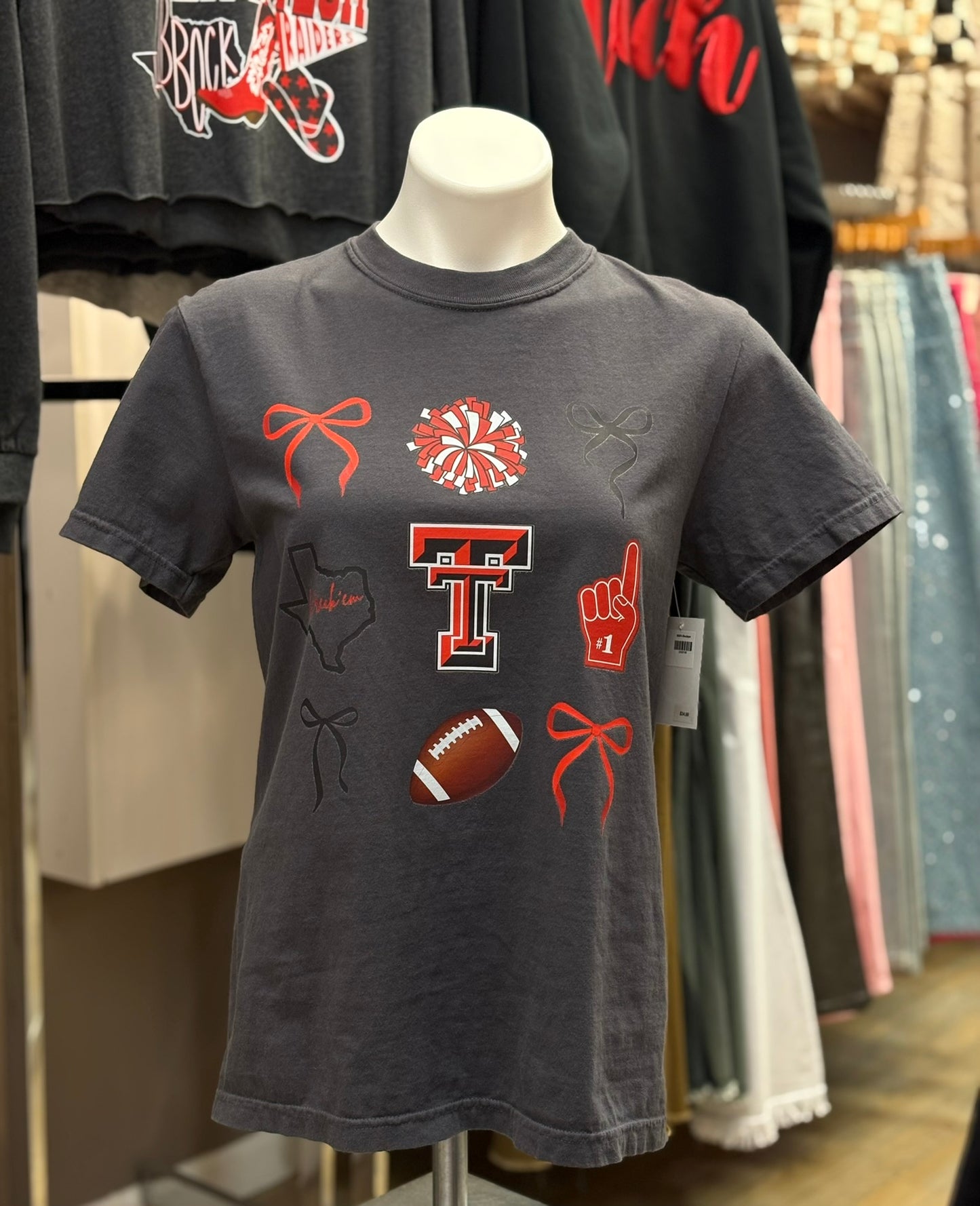 Gray Short Sleeve "Texas Tech"