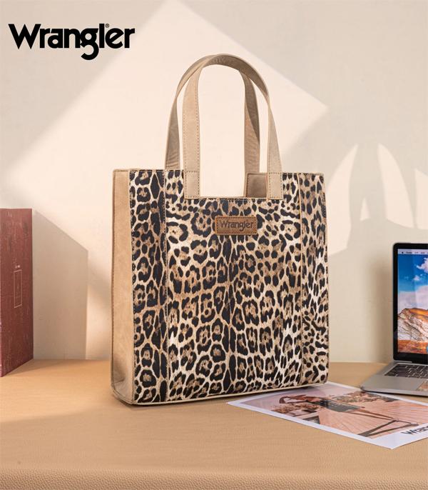 Wrangler Western All-Over Leopard Print Tote Bag