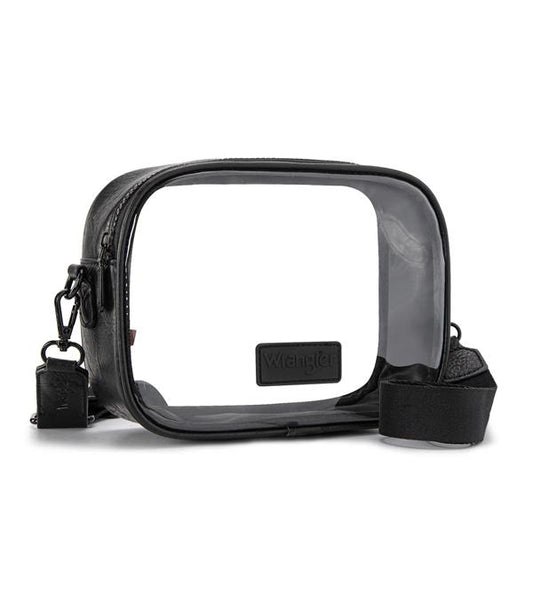 Wrangler Clear Crossbody Stadium Bag (Black) - Sold