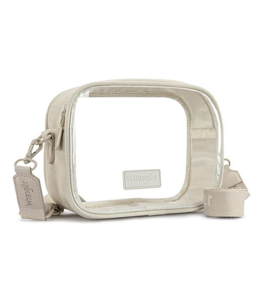 Wrangler Clear Crossbody Stadium Bag (Beige) - Sold