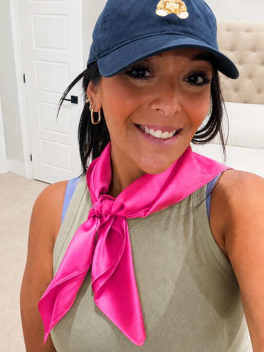 Hot Pink Neck Scarf