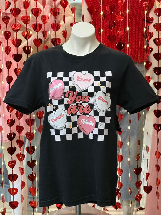 "You Are" Graphic Black T-Shirt