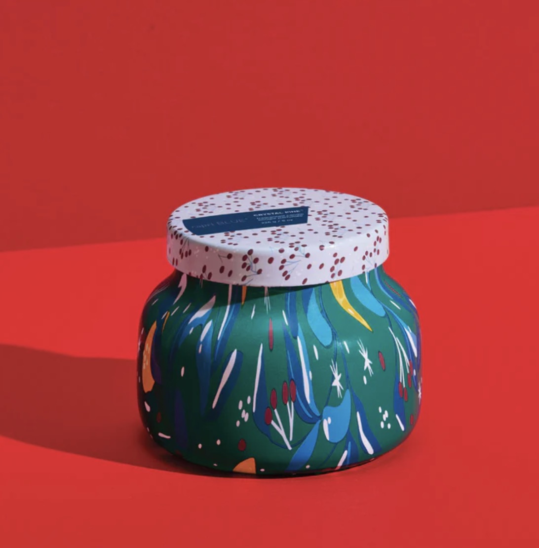 Capri BLUE - Volcano Holiday Pattern Play Petite Candle