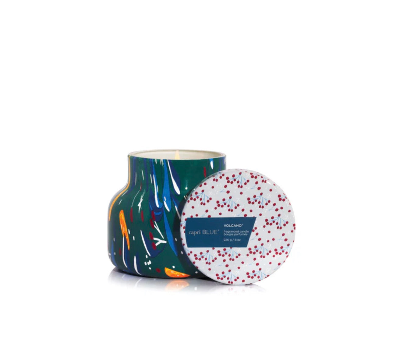 Capri BLUE - Volcano Holiday Pattern Play Petite Candle