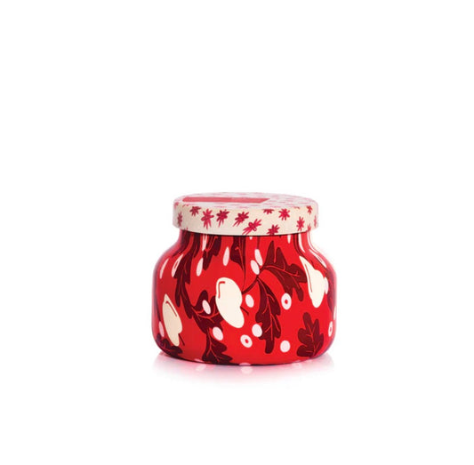 Capri BLUE - Apple Cider Social Holiday Pattern Play Petite Candle