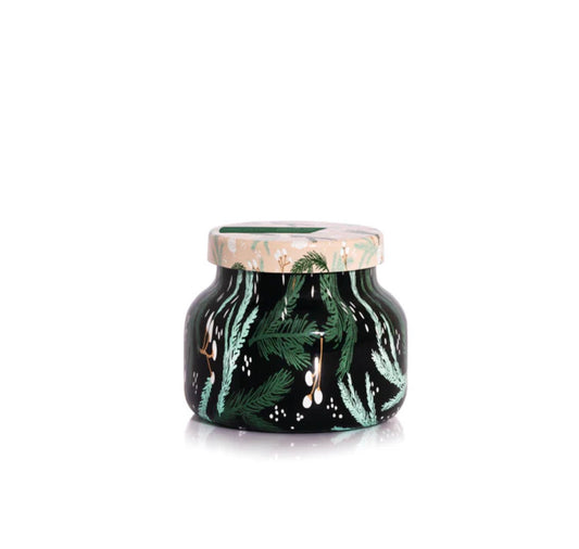 Capri BLUE - Crystal Pine Holiday Pattern Play Petite Candle