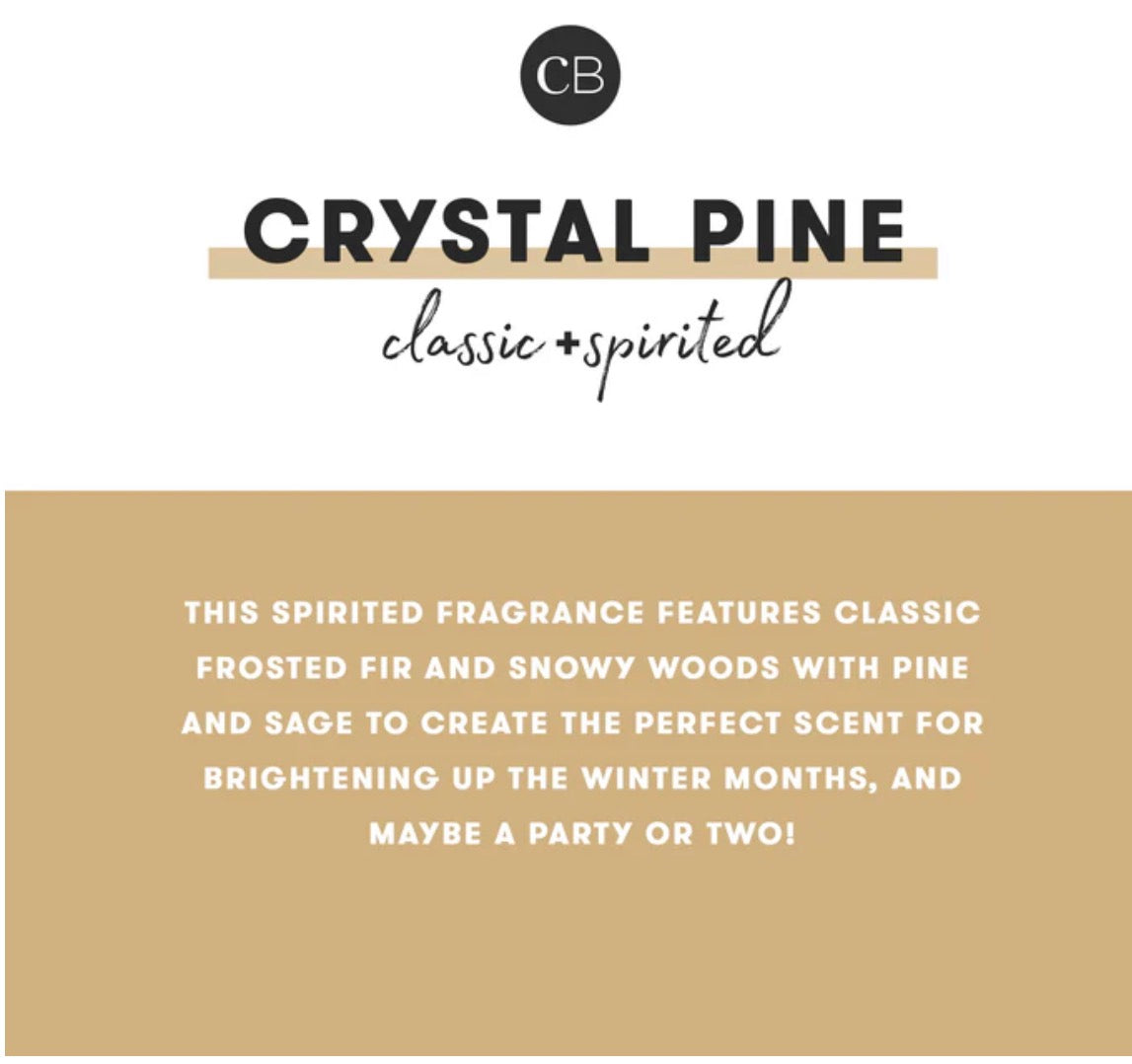 Capri BLUE - Crystal Pine Holiday Pattern Play Petite Candle