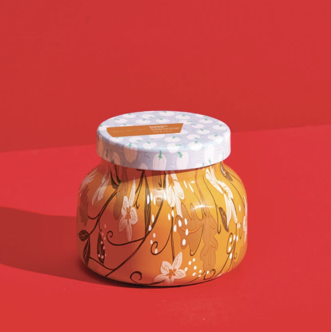 Capri BLUE - Pumpkin Dulce Holiday Pattern Play Petite Candle