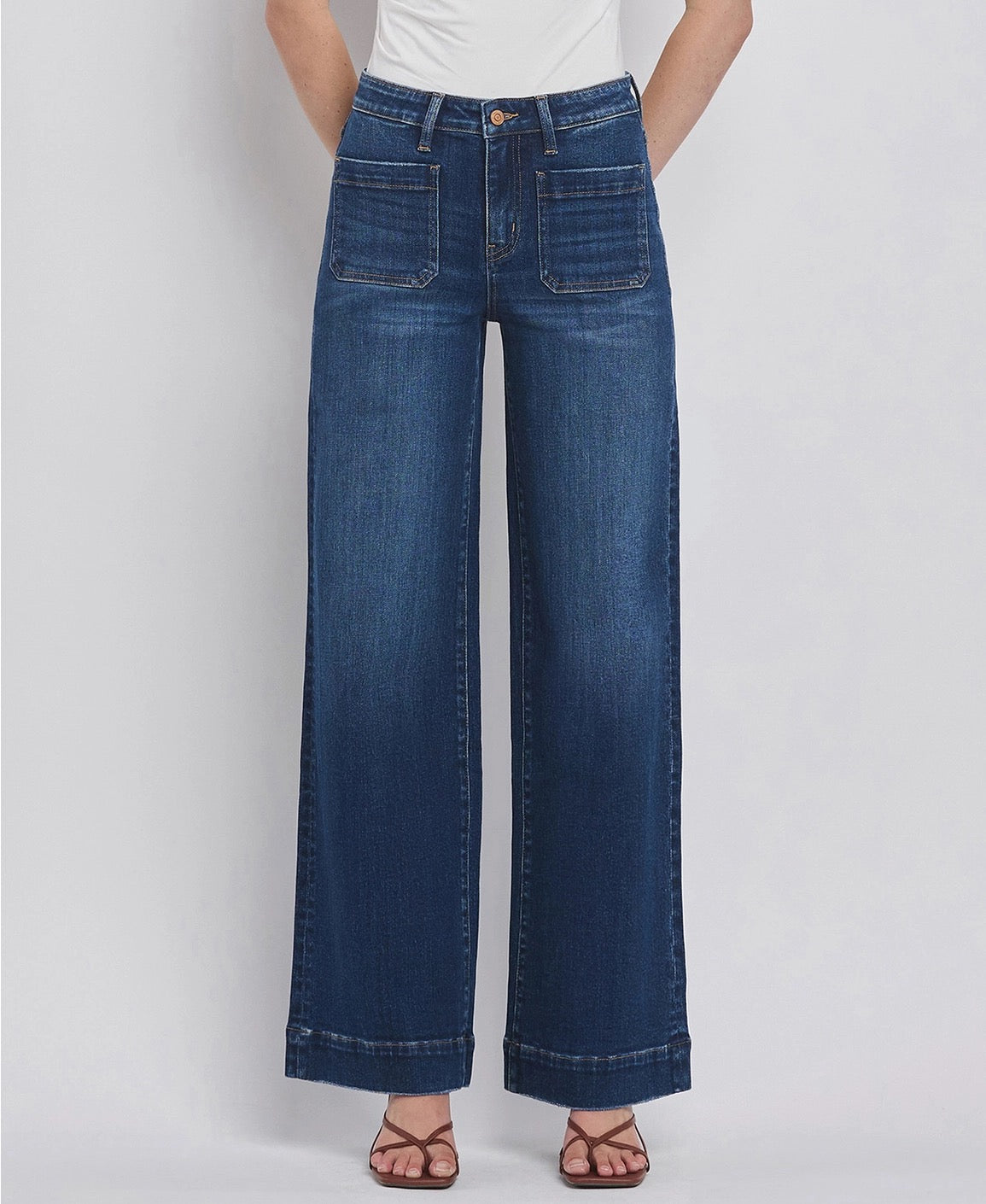 Flying Monkey High Rise Wide Trouser Jeans