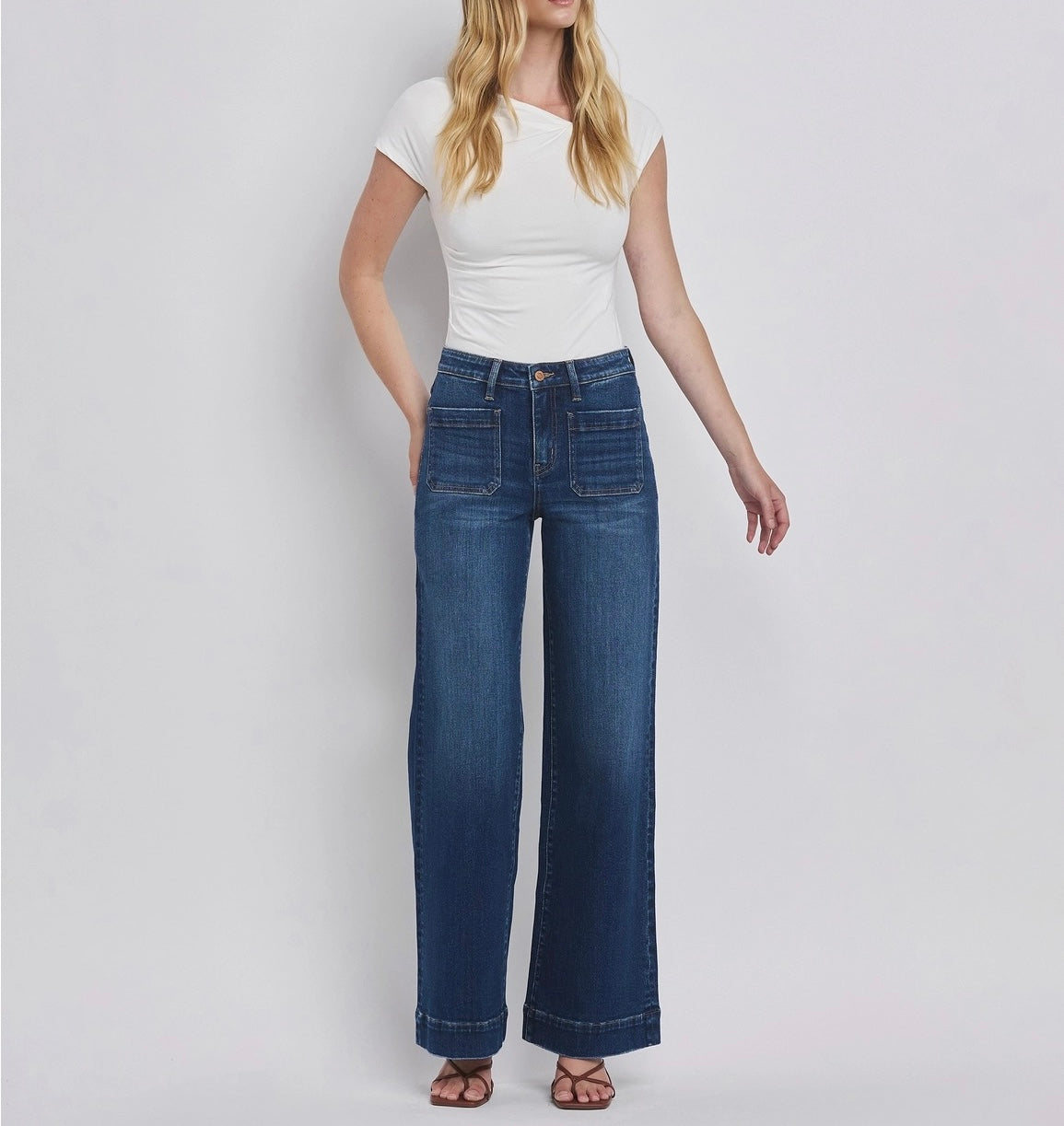 Flying Monkey High Rise Wide Trouser Jeans