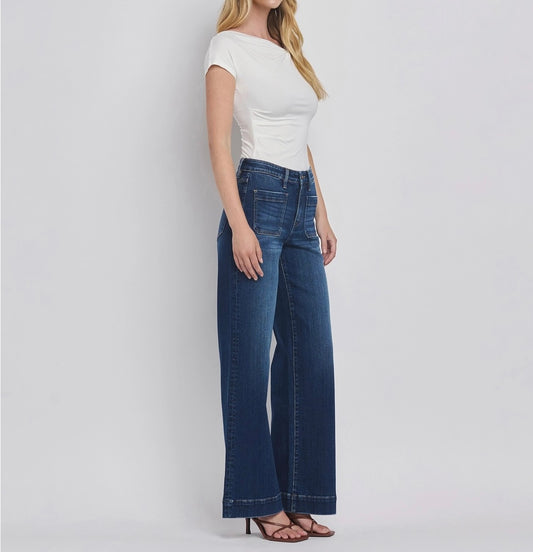 Flying Monkey High Rise Wide Trouser Jeans