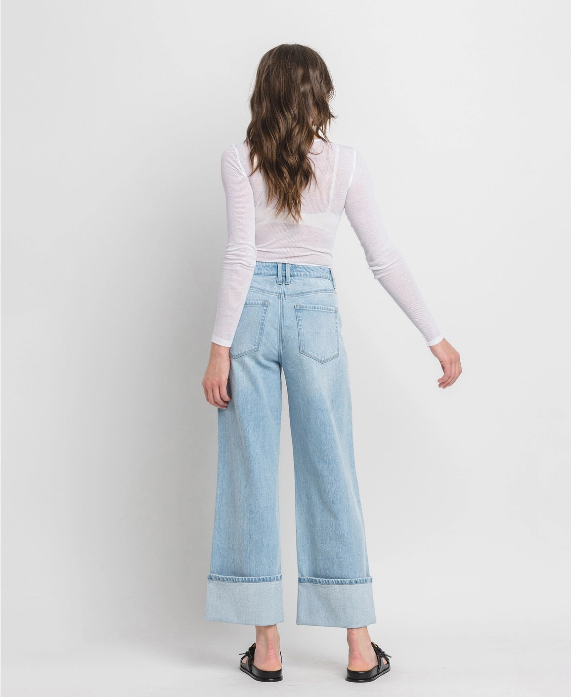Vervet by Flying Monkey Super High Rise Cuffed Jeans