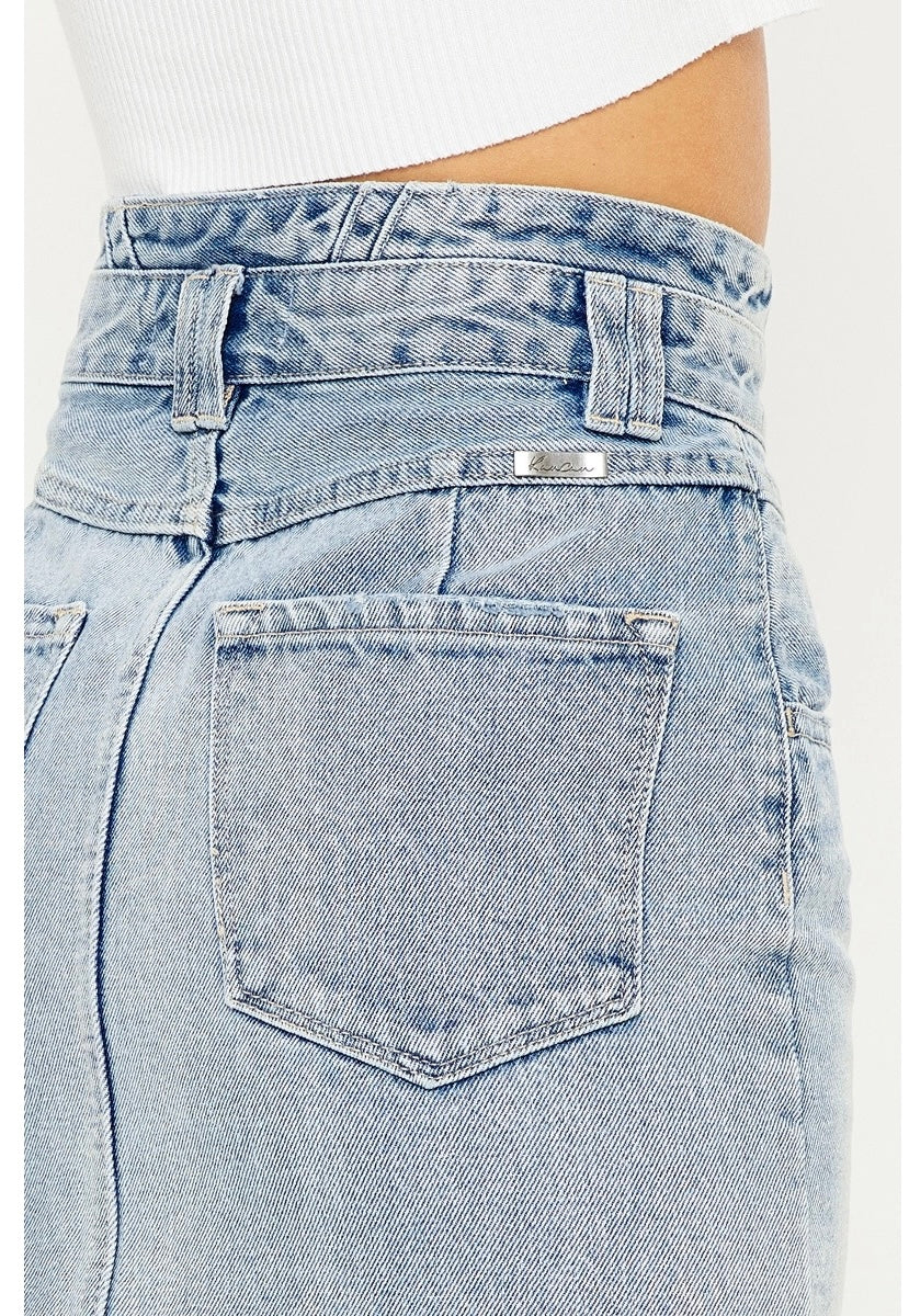KanCan High Rise Denim Skirt