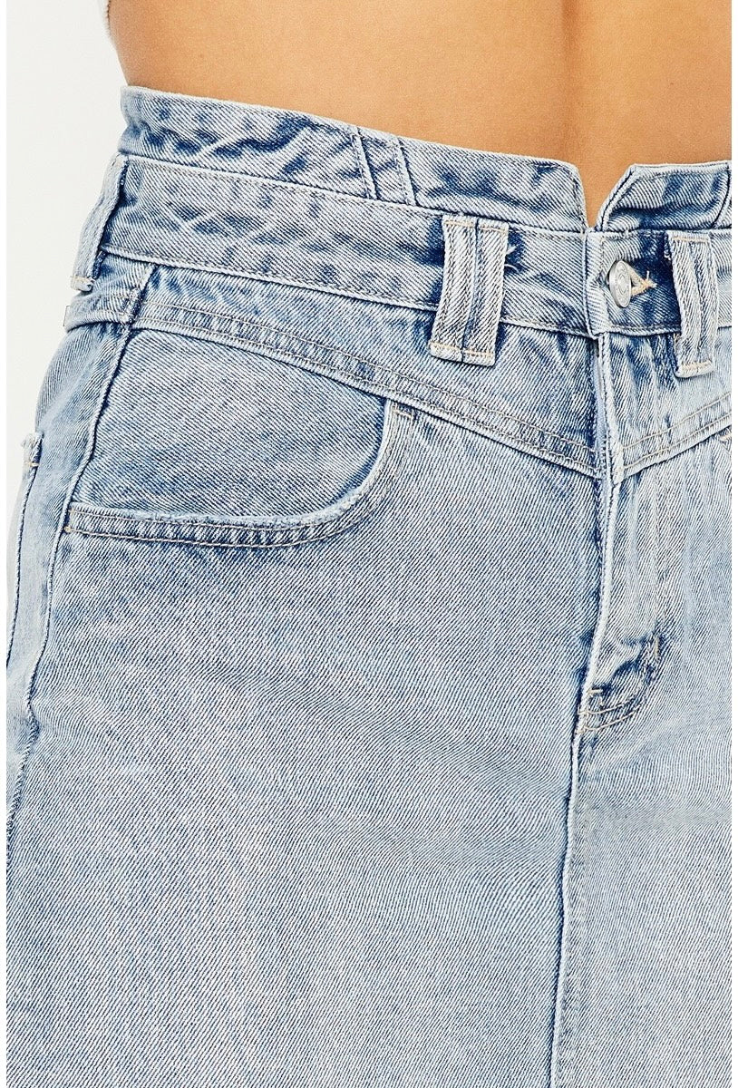 KanCan High Rise Denim Skirt