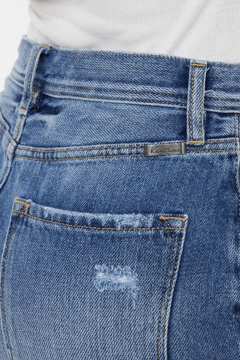 KanCan Slanted Jean Skirt