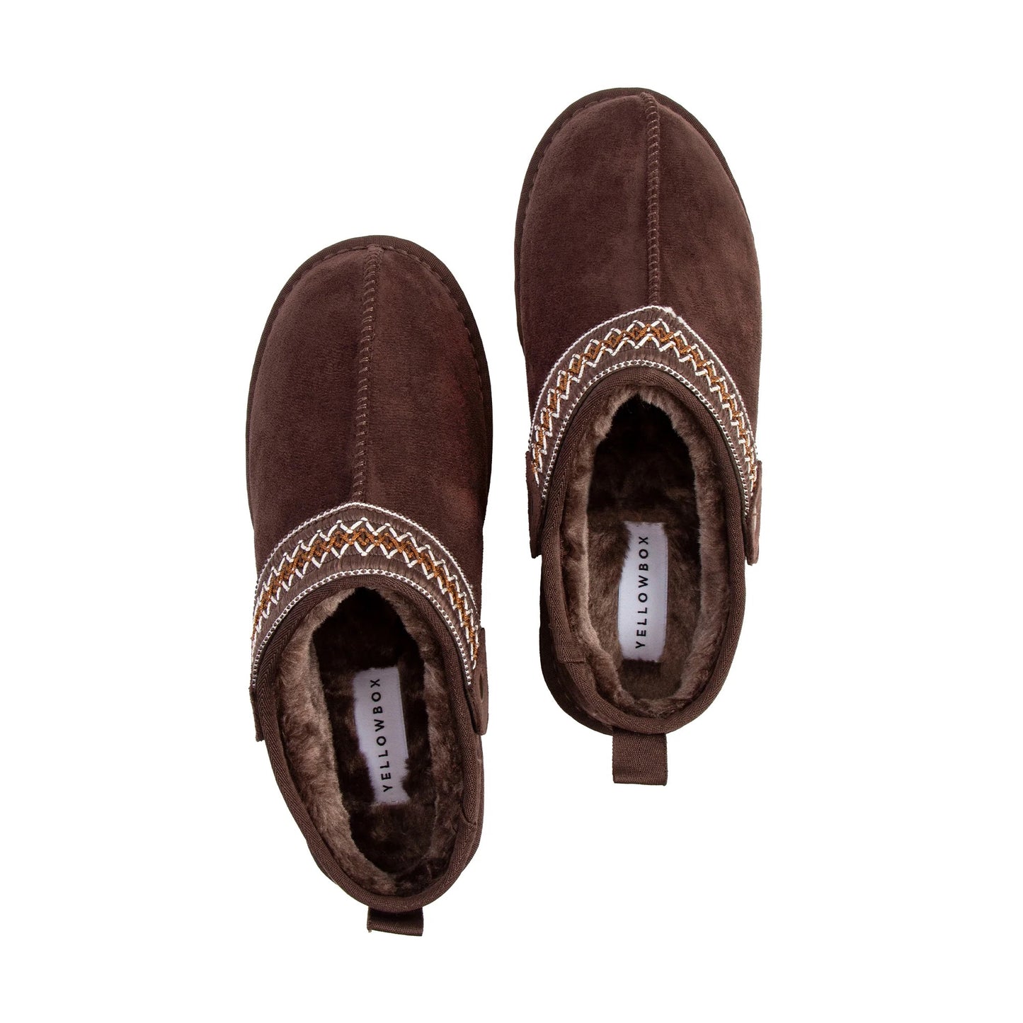 Yellow Box Magda Flatform Clog Chocolate Color