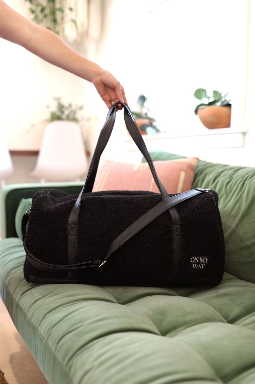 Purse Case Sherpa "On My Way" Duffle Big Bag