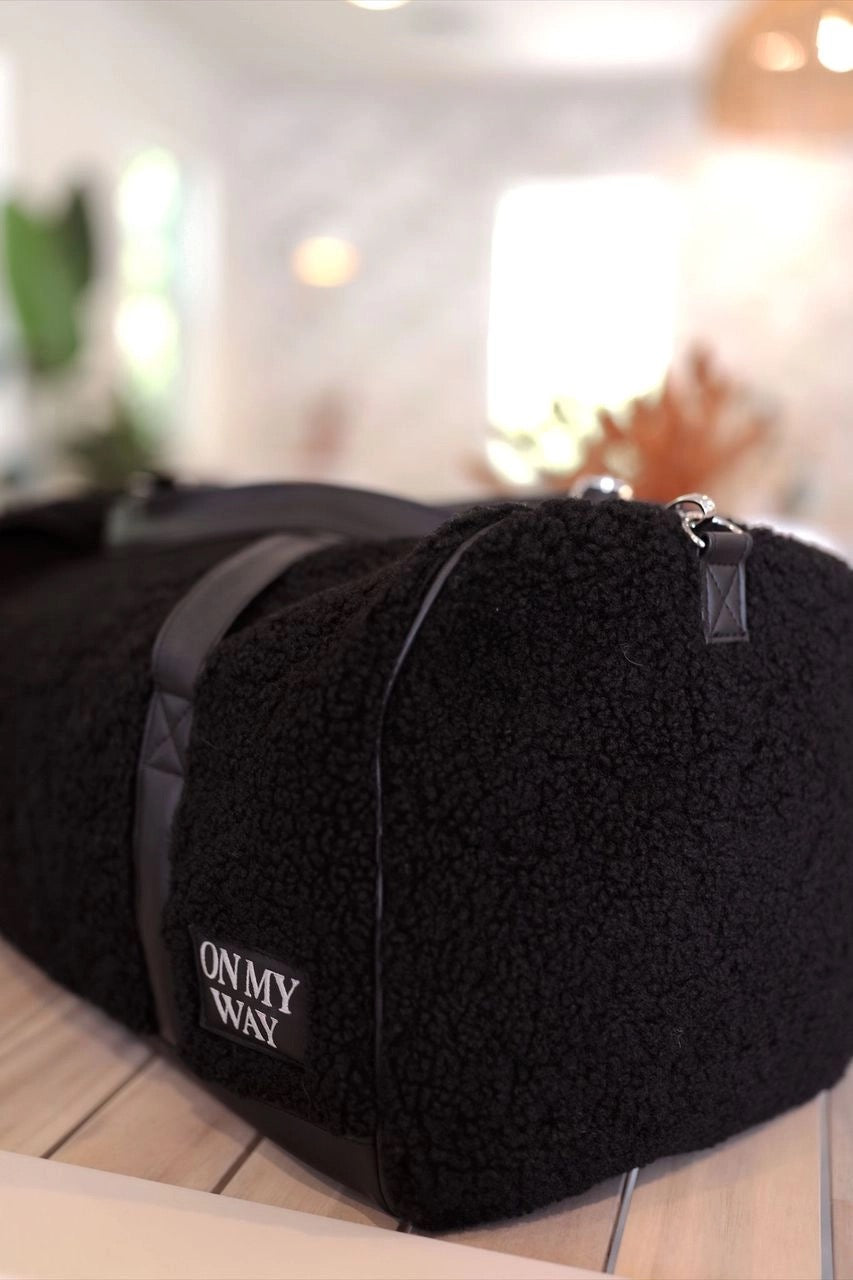 Purse Case Sherpa "On My Way" Duffle Big Bag