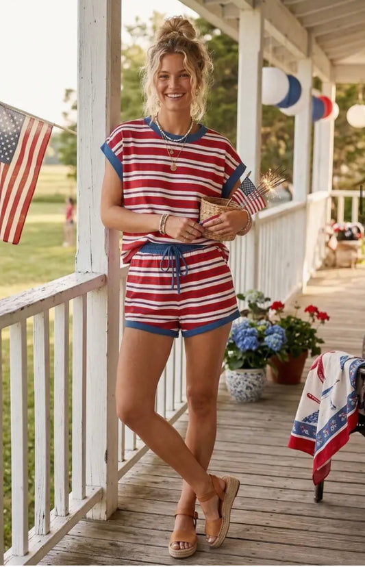 Striped Short Bottoms