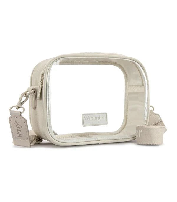 White Wrangler Clear Stadium Bag