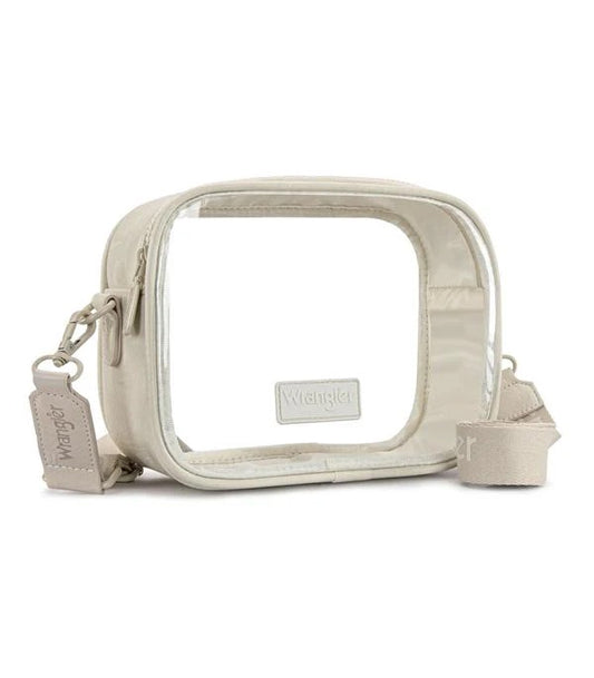 White Wrangler Clear Stadium Bag