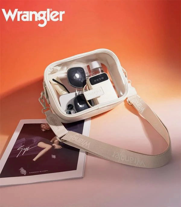White Wrangler Clear Stadium Bag