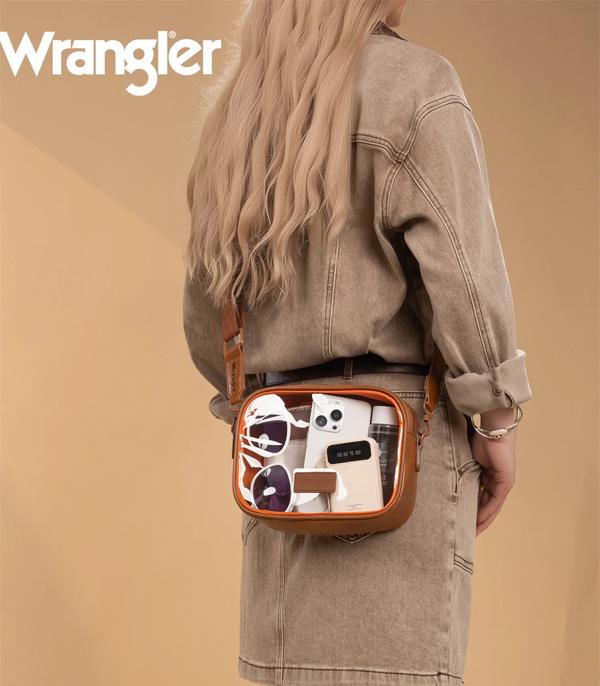 Brown Wrangler Clear Stadium Bag