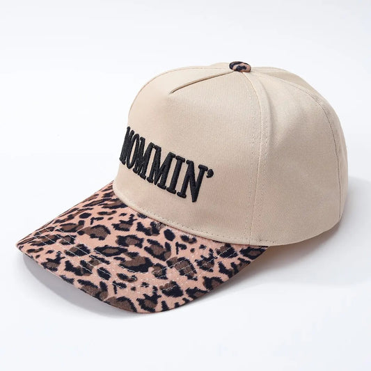 Cream-Colored Leopard Baseball Hat MOMMIN
