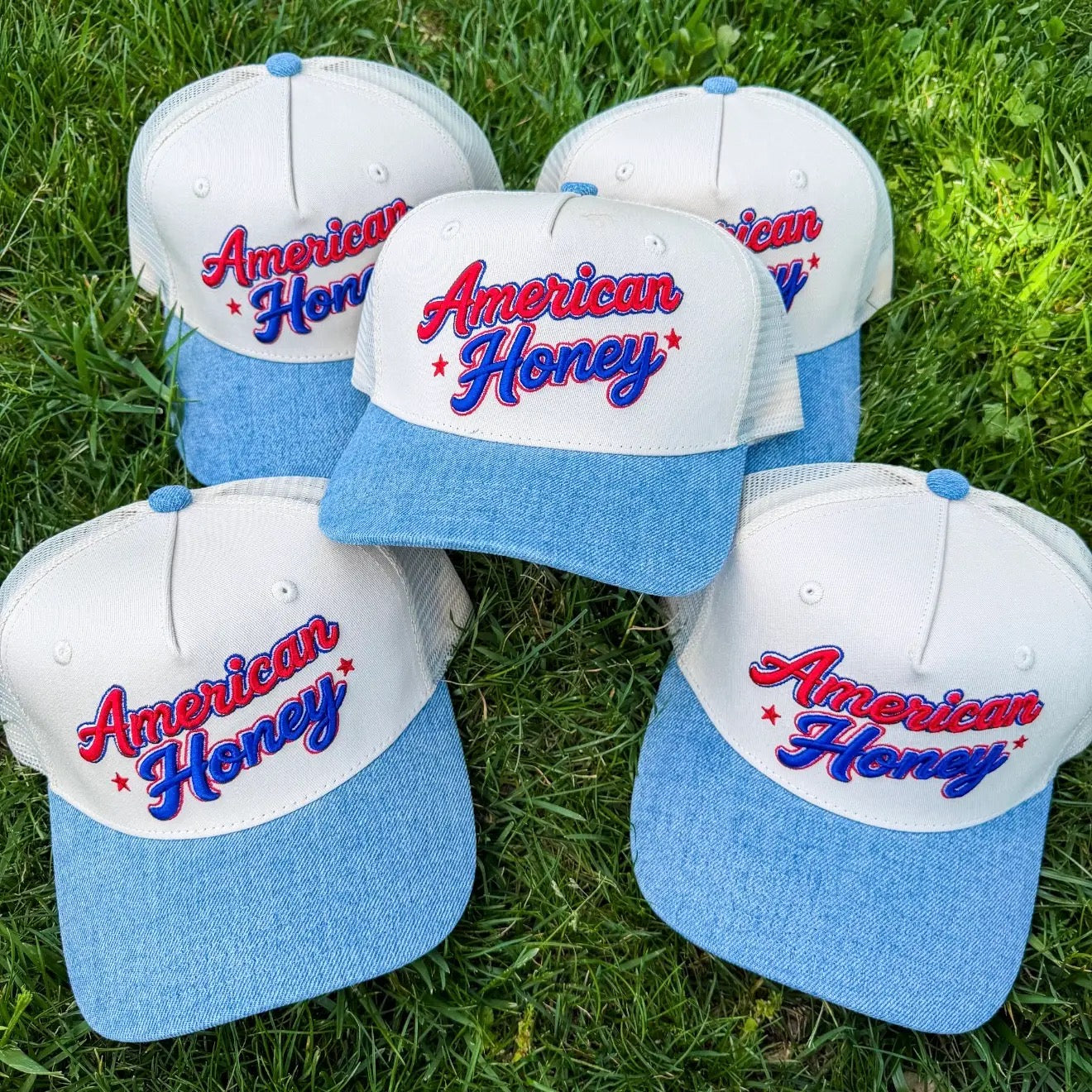 All American Honey 3D Embroidered Hat