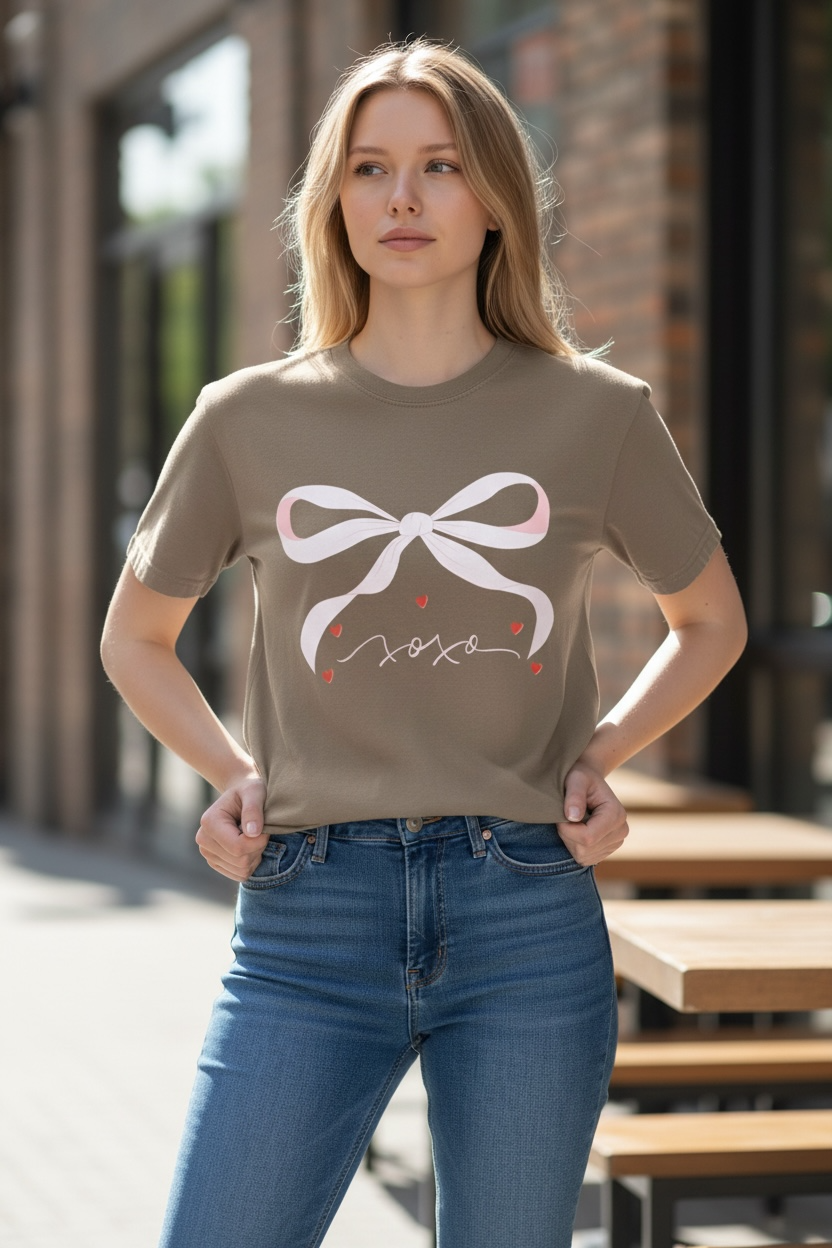 Brown Crewneck T-Shirt