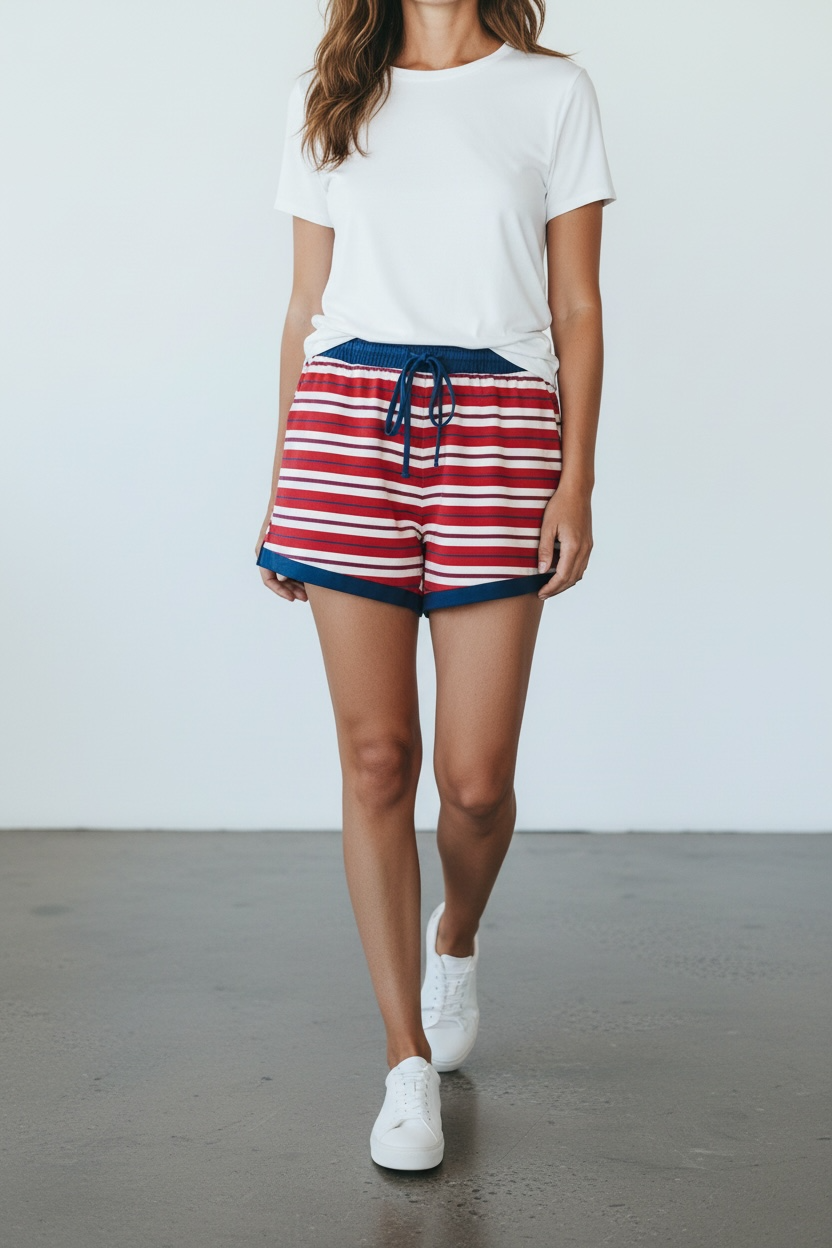 Striped Short Bottoms