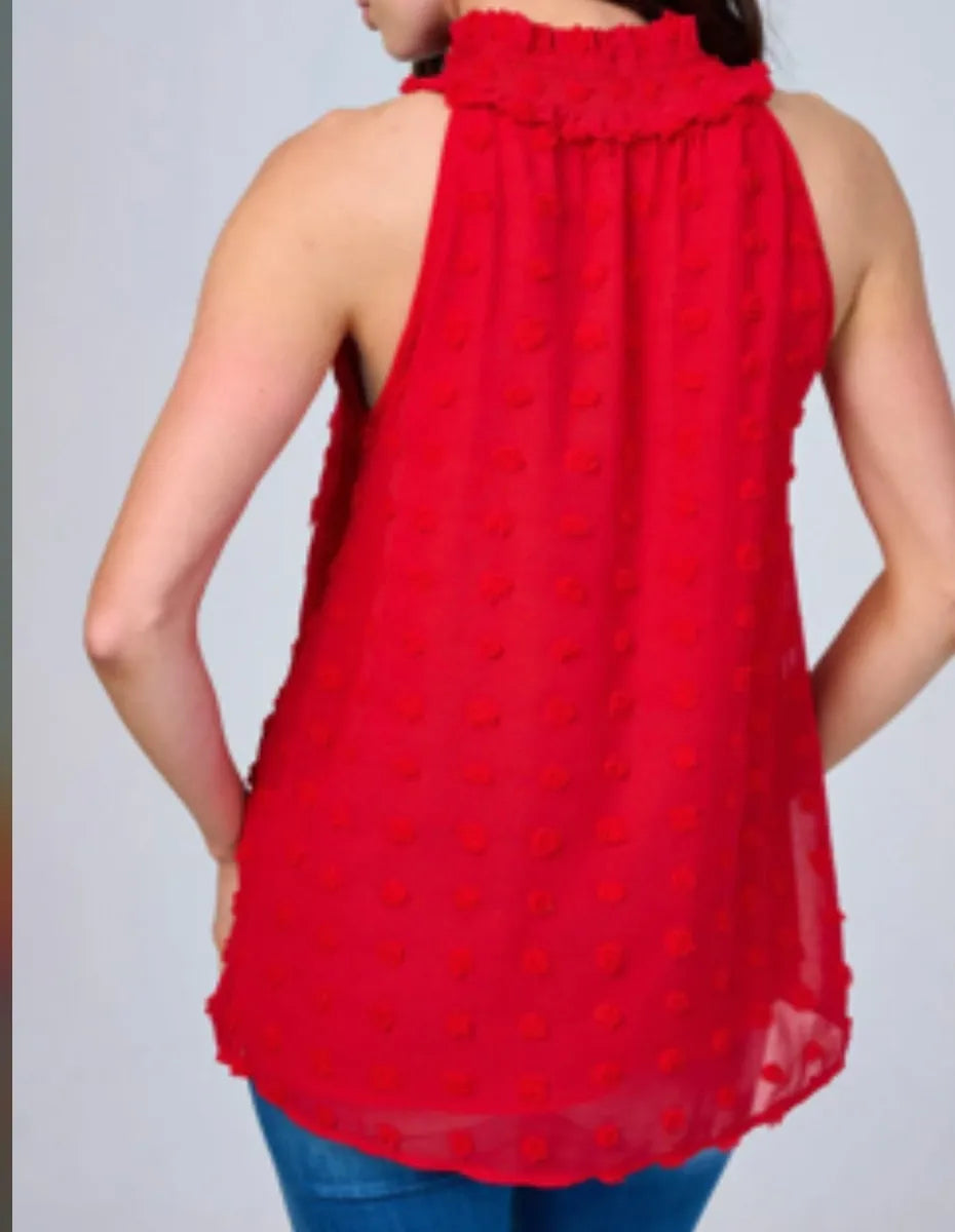 Sleeveless Top (Red)
