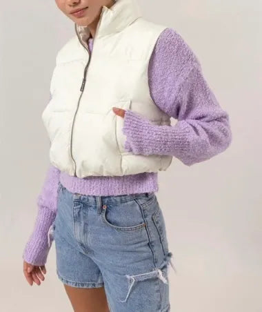 Puffer Vest (White) - Sold Out