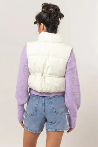 Puffer Vest (White) - Sold Out