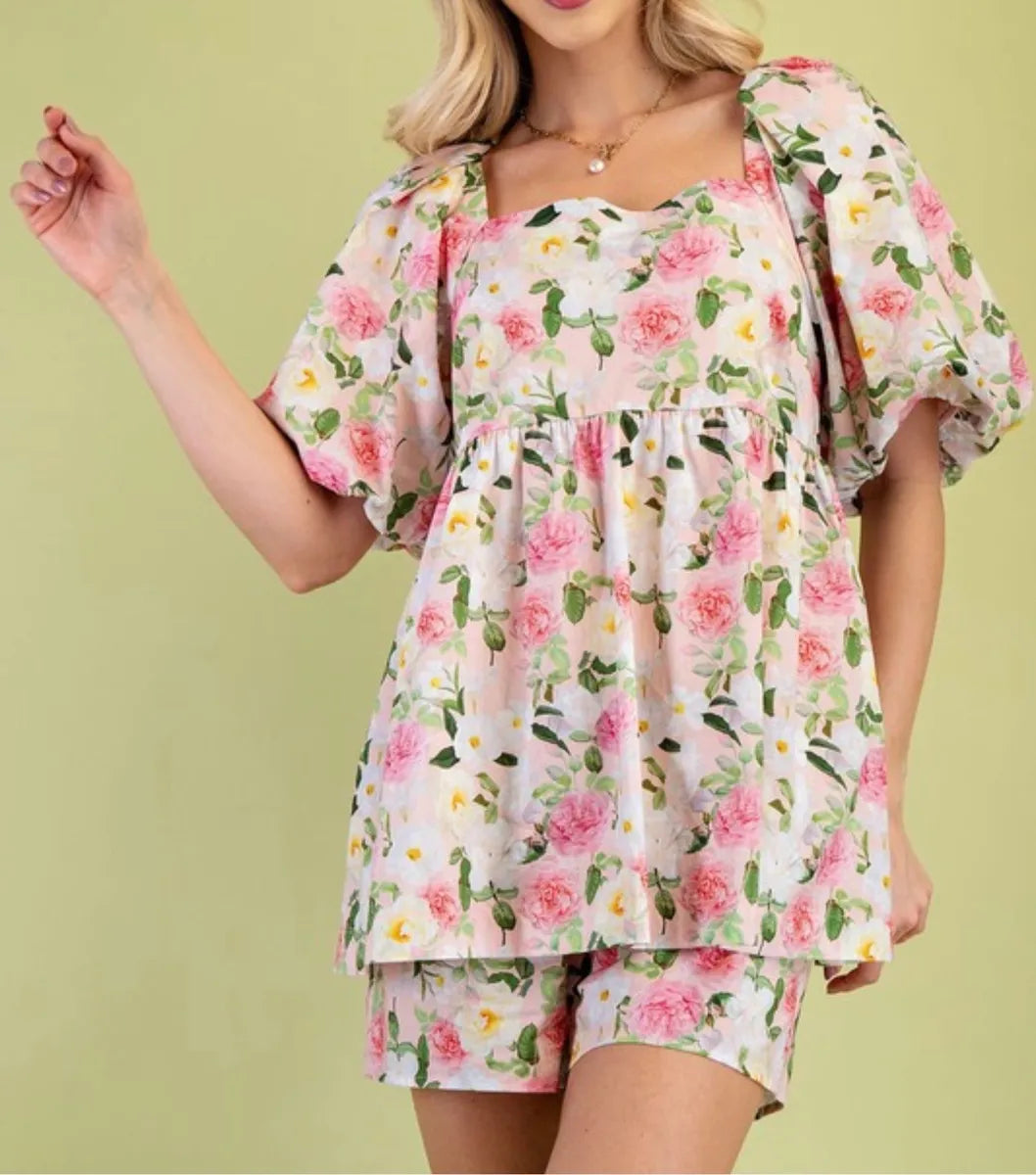 Romper Set Blush