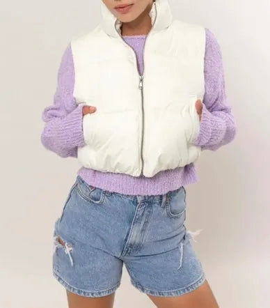 Puffer Vest (White) - Sold Out