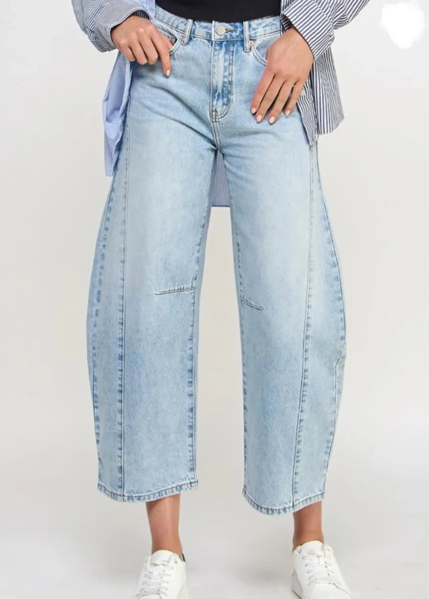 Insane Gene High Rise Baggy Barrell Jeans